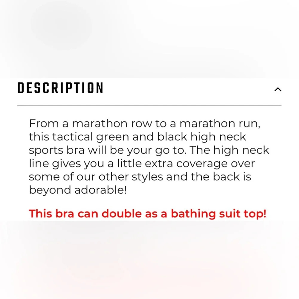 NWT Born Primitive Movement High Neck Sports Bra Green & Black Size XS - Picture 8 of 9